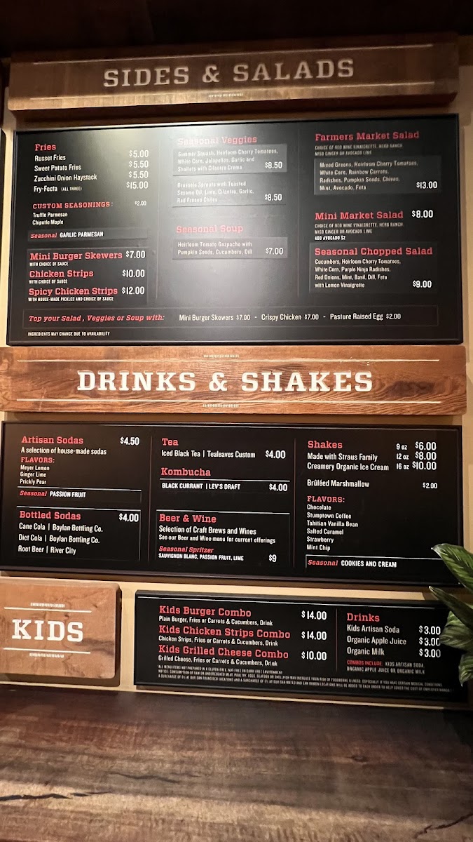 Roam Artisan Burgers Menu - Image 5